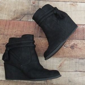 Sugar wedge ankle boots